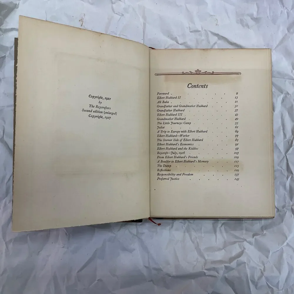 Impressions by Bert Hubbard 1927 Hardcover RARE Illustrated